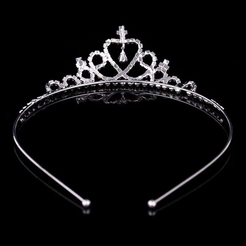 Girls Headwear Romantic Princess Crown for Girls Children Accessories Rhinestone Tiara Kids Birthday Wedding Party Jewelry Gifts