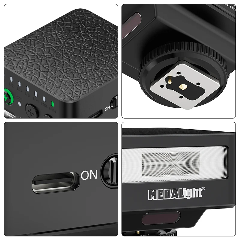 MEDALight F30 Speedlite Flash GN15 Luce di riempimento tascabile per fotocamera per fotocamere DSLR Sony Canon Nikon Fuji Vlog Fotografia all'aperto dal vivo