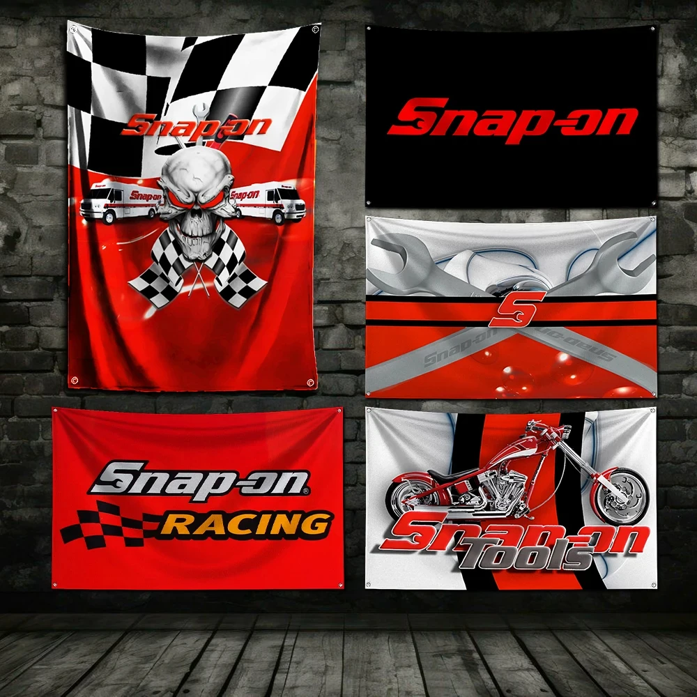 3x5 Ft T-Tools snap-ons Rovers  Racing  Flag Polyester Printed Cars Flags for Room Garage Decor