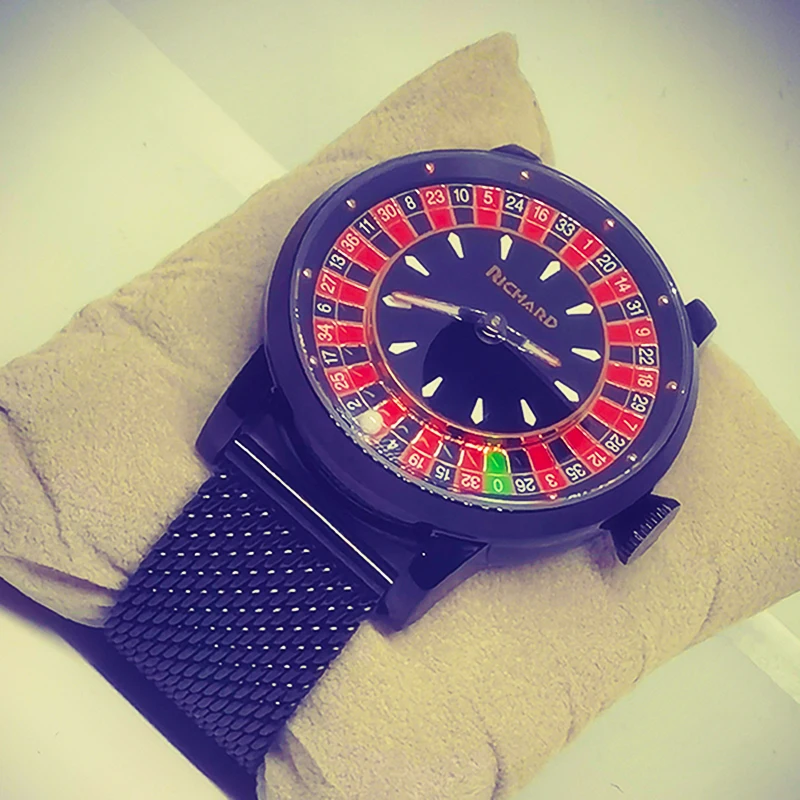 Richard Jacob & Co NH35 Betting Market Mens Mechanical Watches Sapphire Glass Watch Men Top Brands Luxury Wheel Turning Watches