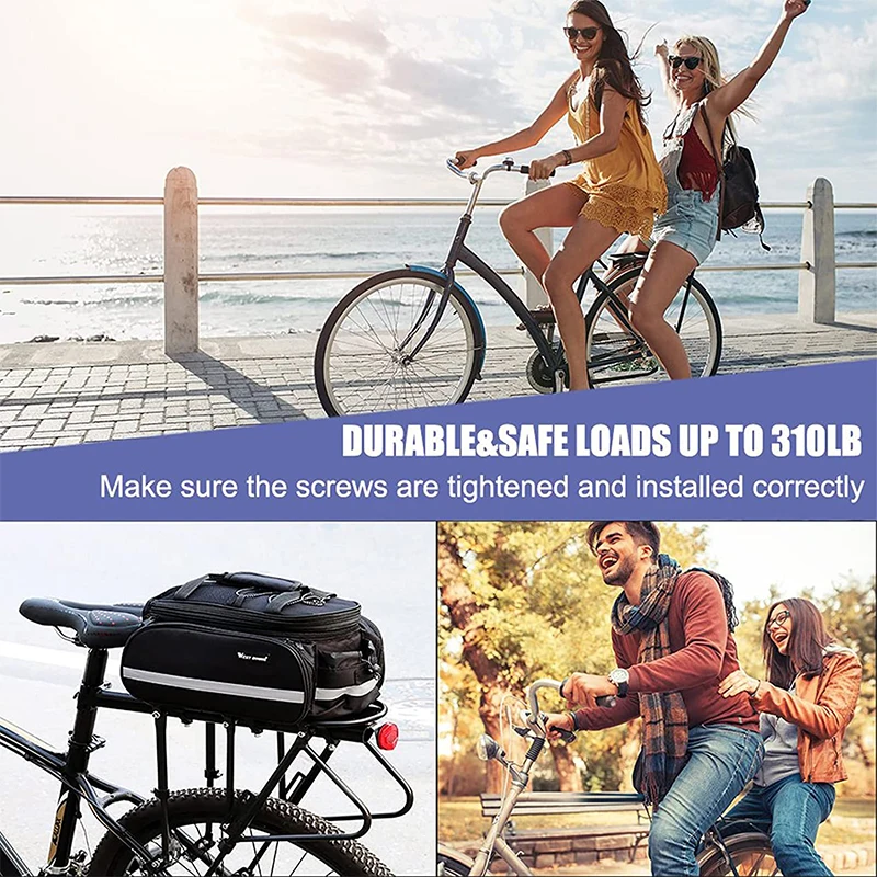 WEST BIKING Bicycle Rear Rack For 20-29 Inch MTB Bike Luggage Carrier Stand Quick Release Aluminum Alloy Cycling Cargo Shelf