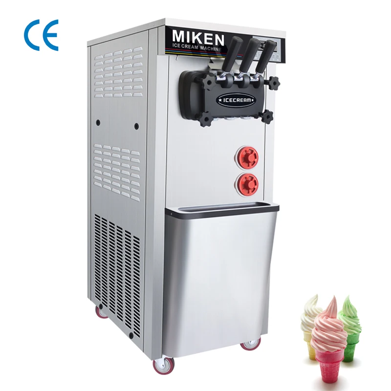 Ice Cream Machine Commercial Automatic Large Capacity Vertical Sweet Cone Ice Cream Making Machine
