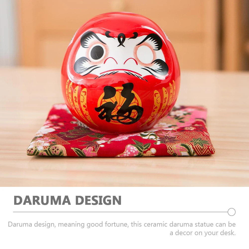 Japanese Daruma Ceramics Daruma 6cm Mini Daruma Zen Statue Ochoko Daruma Figurine Good Lucky Ornament Home Table