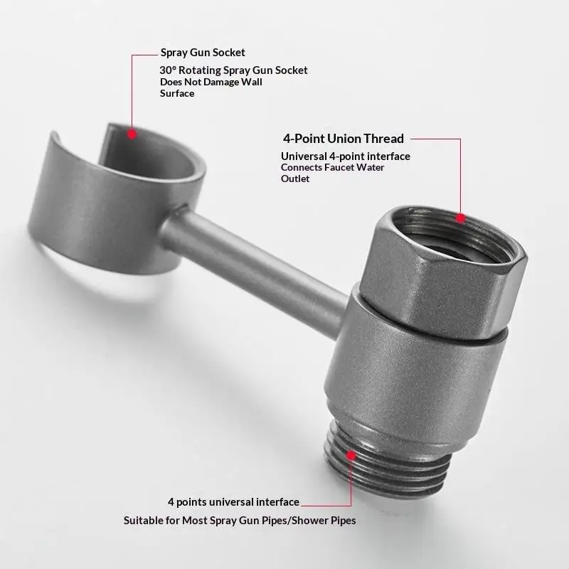 Handheld Shower Head Holder 360 Degrees Rotatable Spray Bracket Toilet Sprayer Base Support Bathroom Accessories
