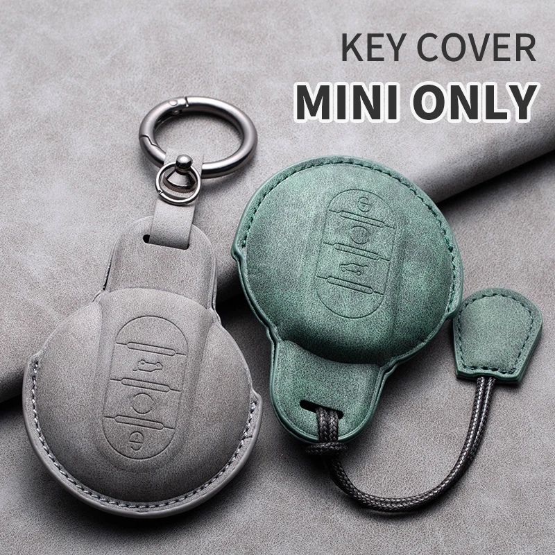 

New Sheepskin Car Key Remote Case Cover Shell For BMW MINI COOPER S ONE JCW F54 F55 F56 F57 F60 CLUBMAN COUNTRYMAN Accessories