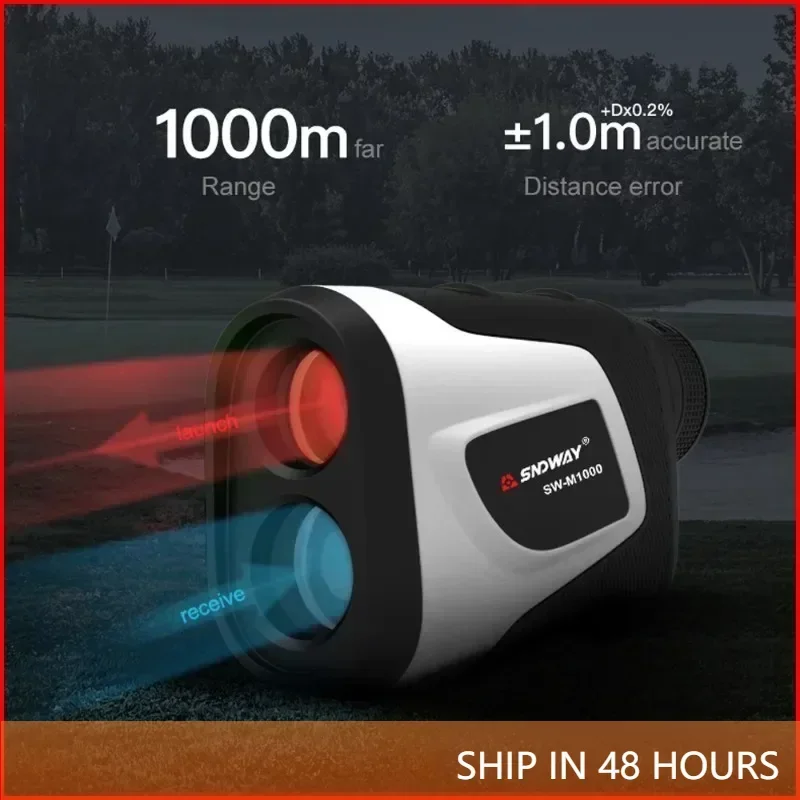 SNDWAY Telescope Laser Range Finder Hunting Golf Digital Tape Measure Laser Distance Meter 500m 700m 1000m Monocular Metro