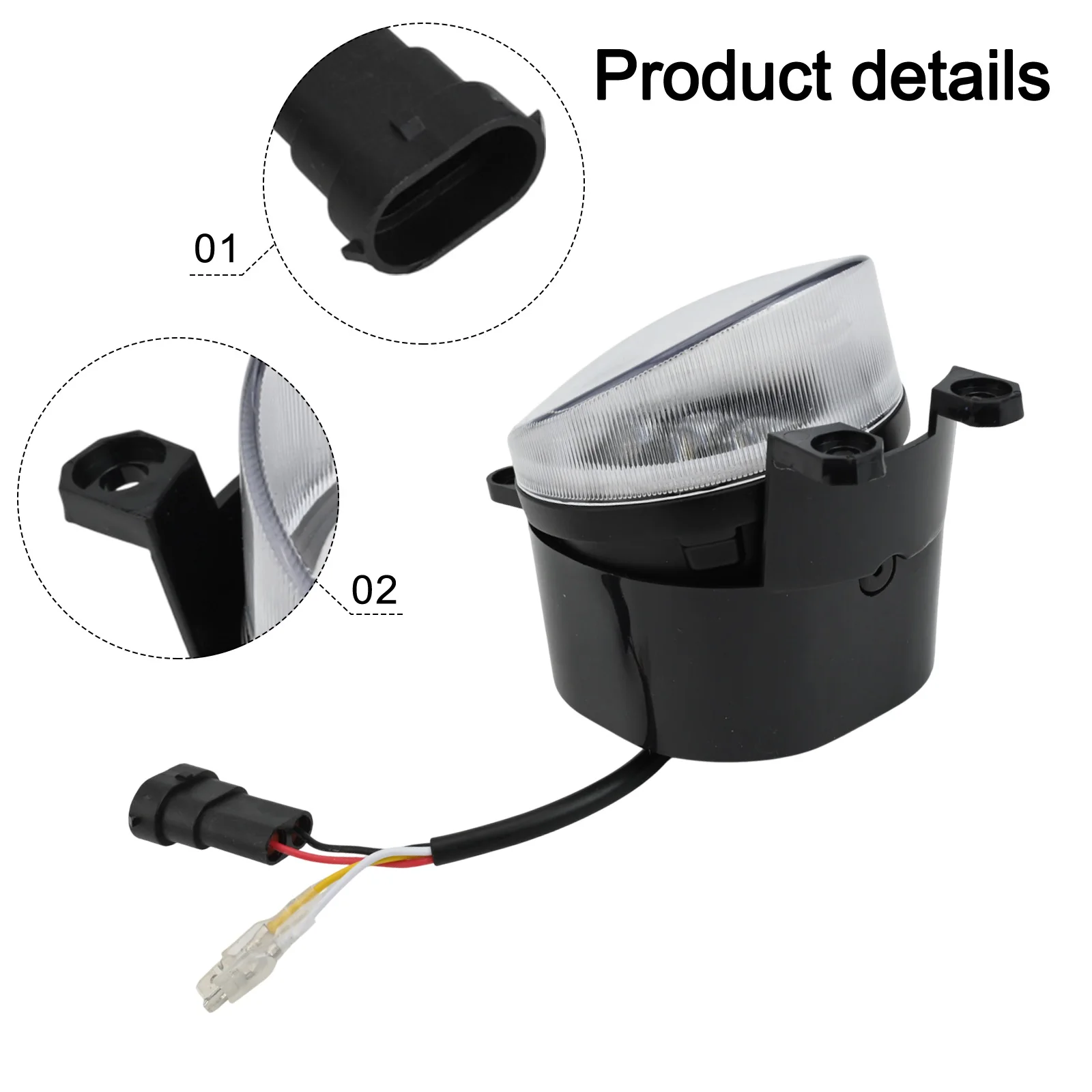 

30 Вт желтые фонари, фонари переднего бампера, износостойкий материал ПК, 2 шт., аксессуар для содержимого посылка, модификация автомобиля