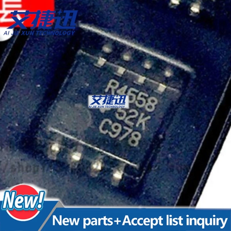 100pcs/lot RC4558DR SO-8 chips Electronic components