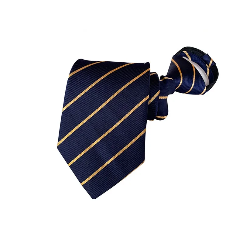 

Fashion 8CM Zipper Ties Men Pre-tied Necktie Strips Lazy Tie Party Dress Business Neckwear Wedding Accessory
