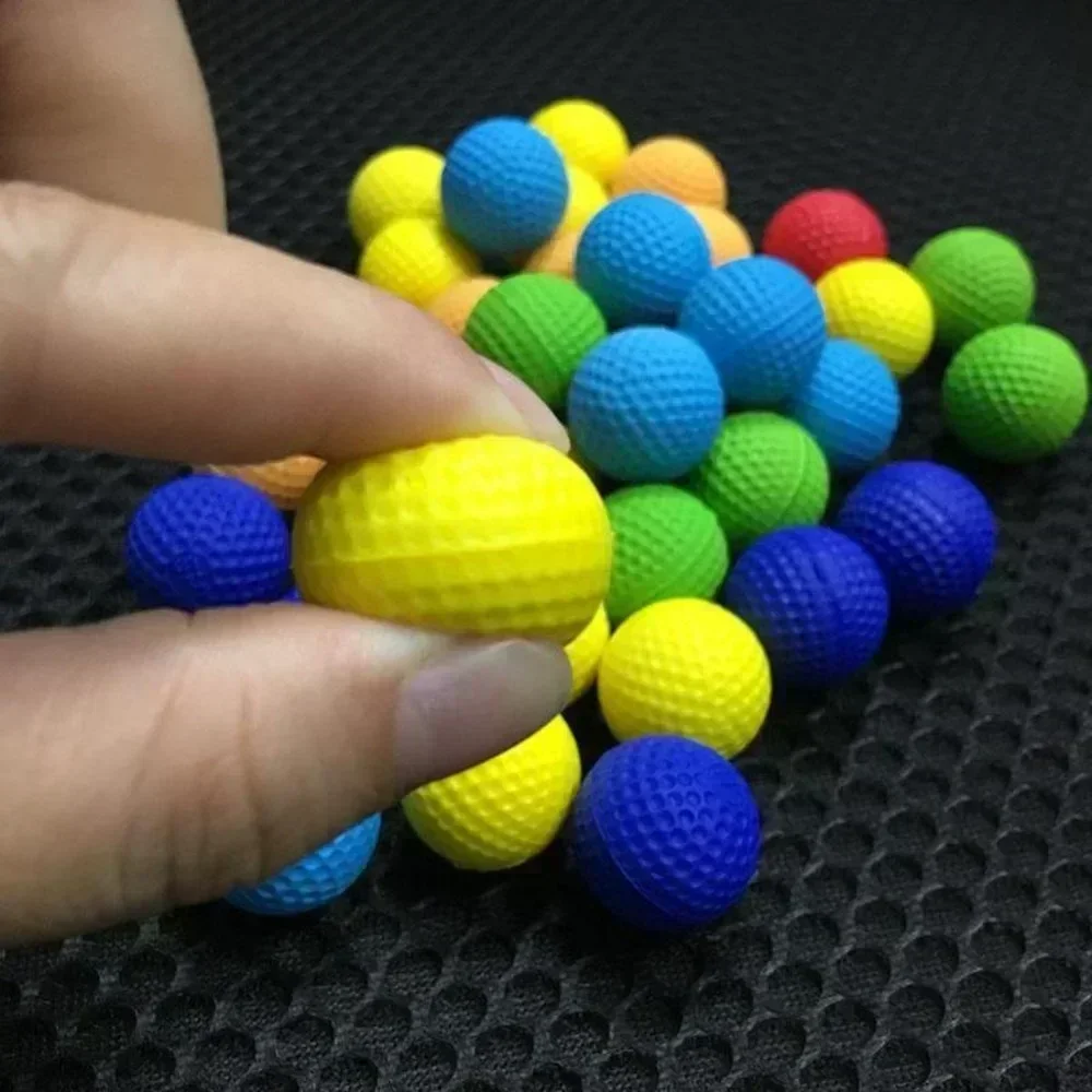 25/250 كرات إعادة الملء الملونة جولف إيفا رغوة لينة أبولو كرات رصاصة للعب بندقية حریف زيوس أبولو عبوة اللعب هدية عيد الميلاد للأطفال