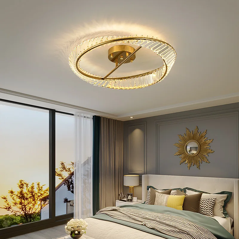 Modern LED Luxury Crystal Ceiling Lights for Living Room Bedroom Kitchen Decoration Chandeliers Home Indoor  Lamps Lustre