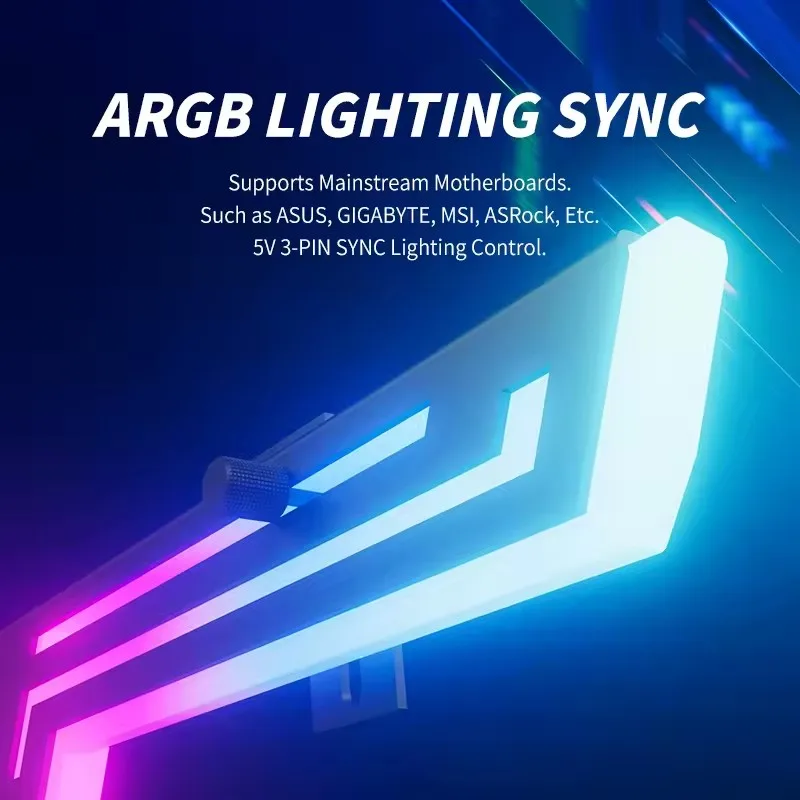 Power Train Z-X6 Graphics Card ARGB Bracket Temperature Display Computer Graphics Card VGA Holder AURA SYNC