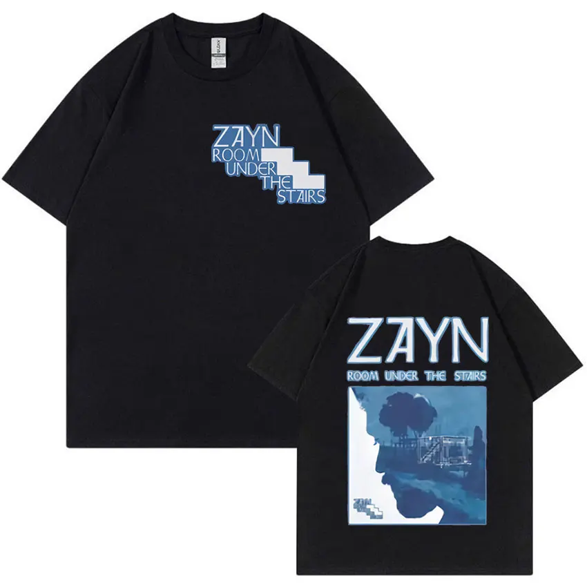 Zayn Room Under The Stairs 2024 New Album T Shirts Man Women Retro Harajuku Fashion Oversized Cotton T-shirt Hip Hop Streetwear