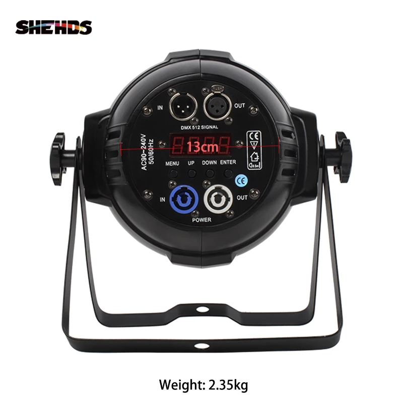 SHEHDS 2pcs LED Aluminum Alloy 18x18W RGBWA+UV 18x12W RGBW Par Lighting DJ Disco Christmas Decoration Bar Theaters