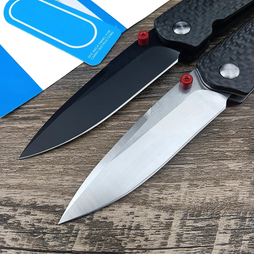 BM 485 Portable Multifunctional Folding Pocket Knife Carbon Fiber/ G10/ Nylon Fiber Handle Sharp Outdoor Hunting Survival Knives