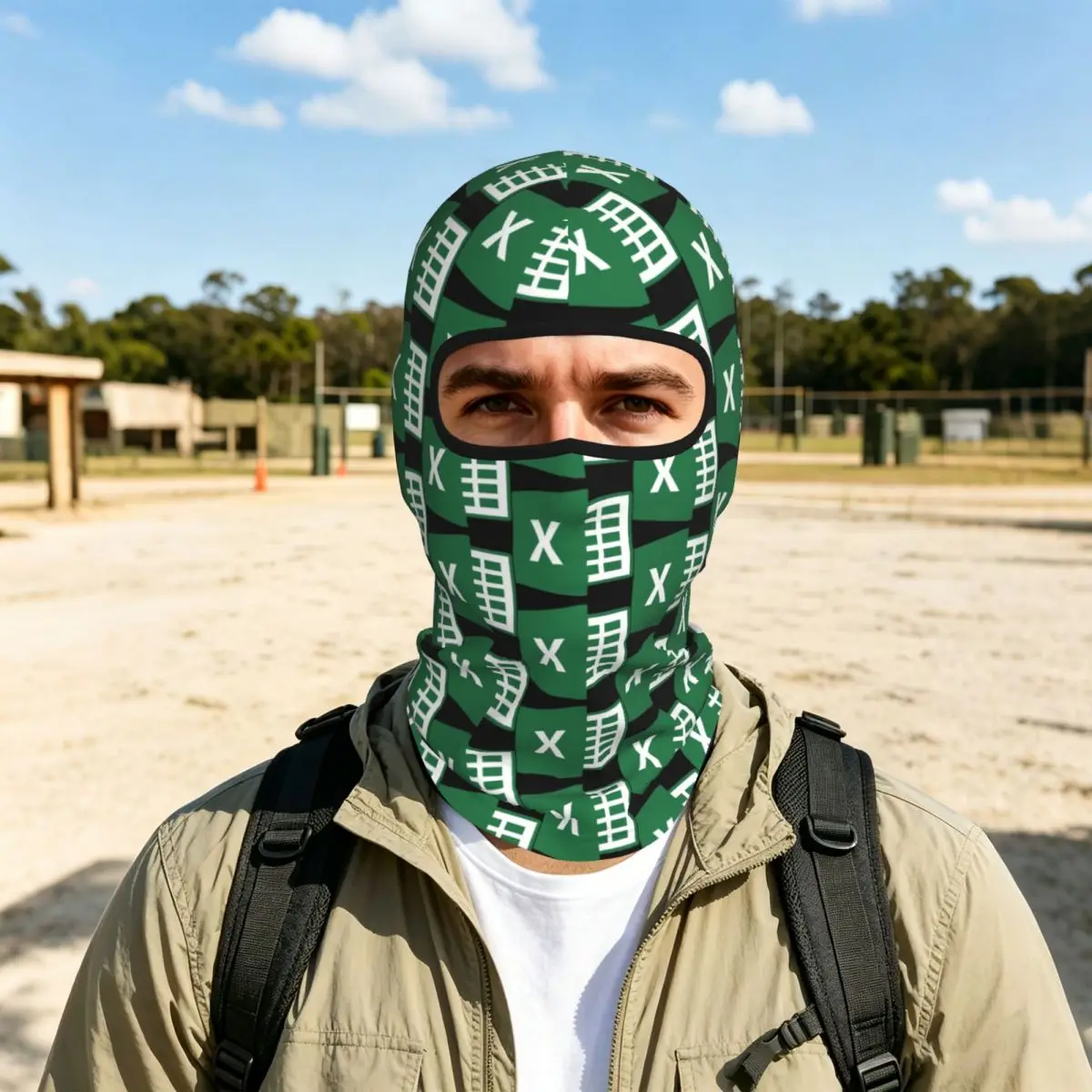 Excel Breathable Thin Balaclava Full Face Mask Sun Protection Neck Gaiter For Motorcycle Cycling Fishing Outdoor