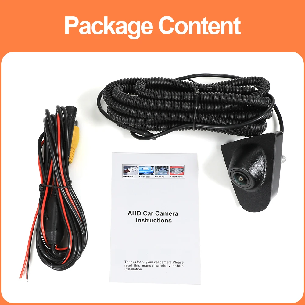 

Car Front View Camera For Honda CRV 2017 2018 2019 2020 2021 AHD 1080P Night Vision 150° Fisheye Lens Waterproof Parking Monitor