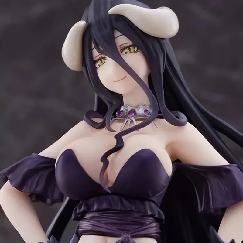 In Stock TAiTO Original AMP OVERLORD IV Albedo Black Dress Ver. 20CM PVC Anime Action Figures Model Collection Ornament Toy Gift