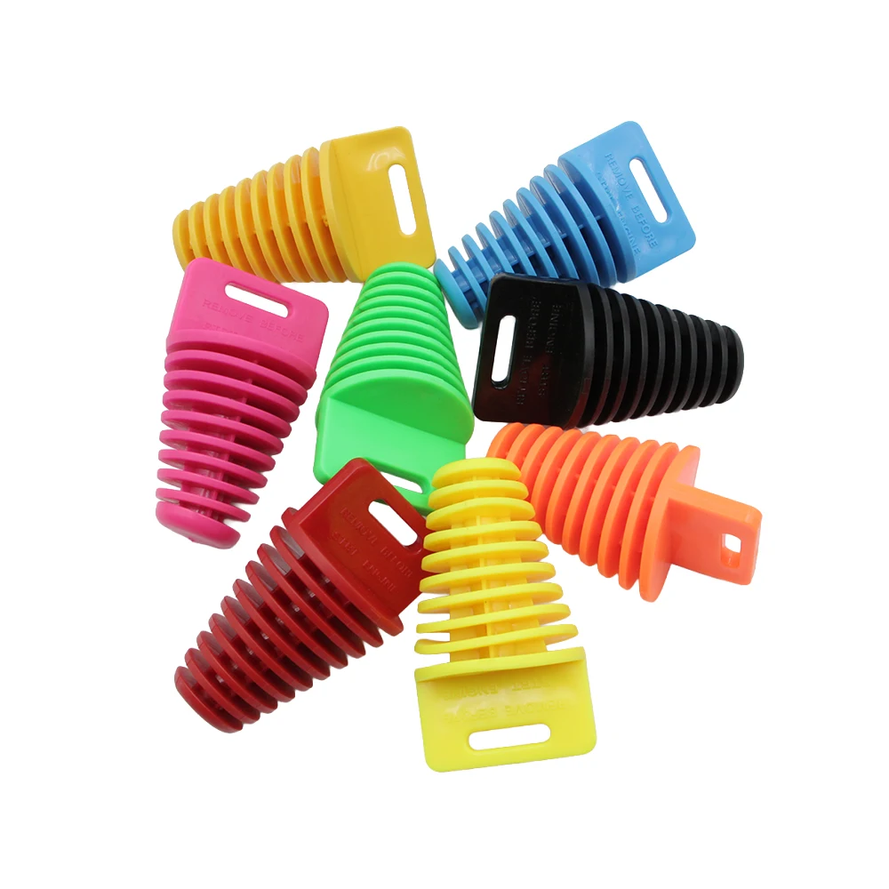 Bouchon de tuyau d'échappement universel, couvercle de protection de lavage en caoutchouc pour Pit Dirt Bike 2/4 temps ATV Buggy Go Kart Quad moto