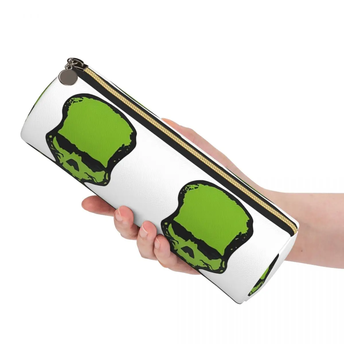Gunki Logo Angling Skull Fishing Gunki Pencil Cases Pen Holder Cylinder Pen Box Pencil Bag for Boys Girls Gifts