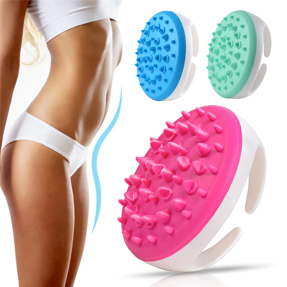 

Anti Cellulite Massager Brush Silicone Body Scrubber Soft Handheld Bath Shower Brush Relaxing Arm Leg Body Slimmer