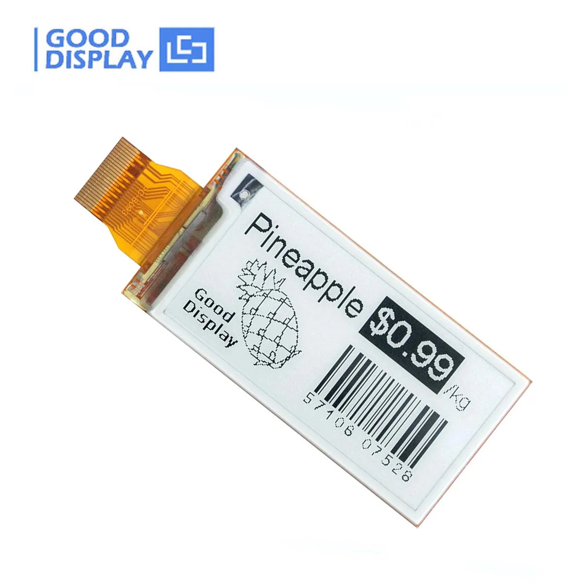 GooDisplay® Flexibele buigbare 2,13" E-inktdisplaymodule Monochroom e-Paper Raw Screen GDEM0213I61