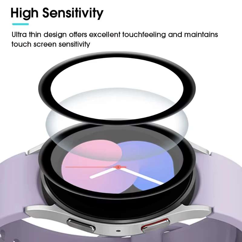 Schutz folie für Samsung Galaxy Watch 5 4 40mm 44mm Displays chutz folie Zubehör für Galaxy 5 4 Abdeckung gebogene Soft Edge Filme