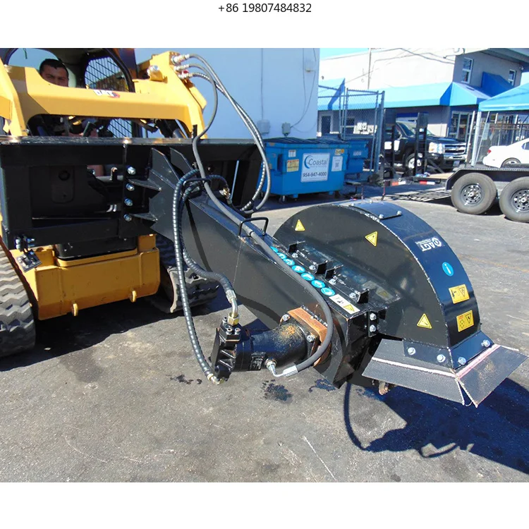 Professional Tree Stump Grinder Cutters, Tree Roots Shredder for Skid Steer Loader, High Efficiency Forestry Tool, Aliexpress