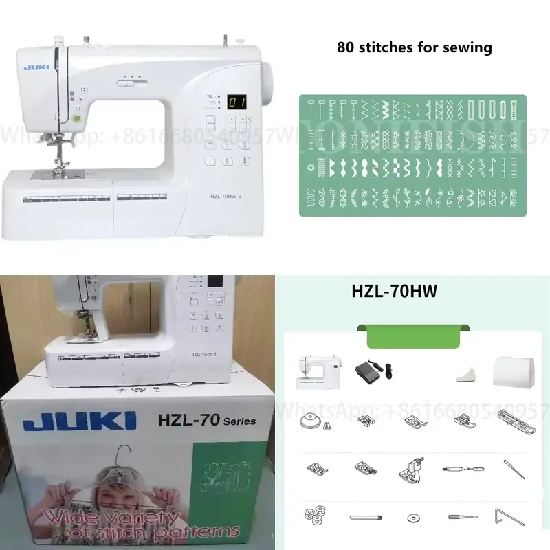 Heavy Computerized Sewing Machine With Automatic Threader Multifunction Sewing Machine for Small