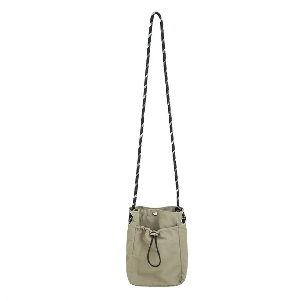 Fashion Canvas Shoulder Crossbody Bags Lightweight Minimalist Style Phone Bag Solid Color Messenger Bag for Outdoor