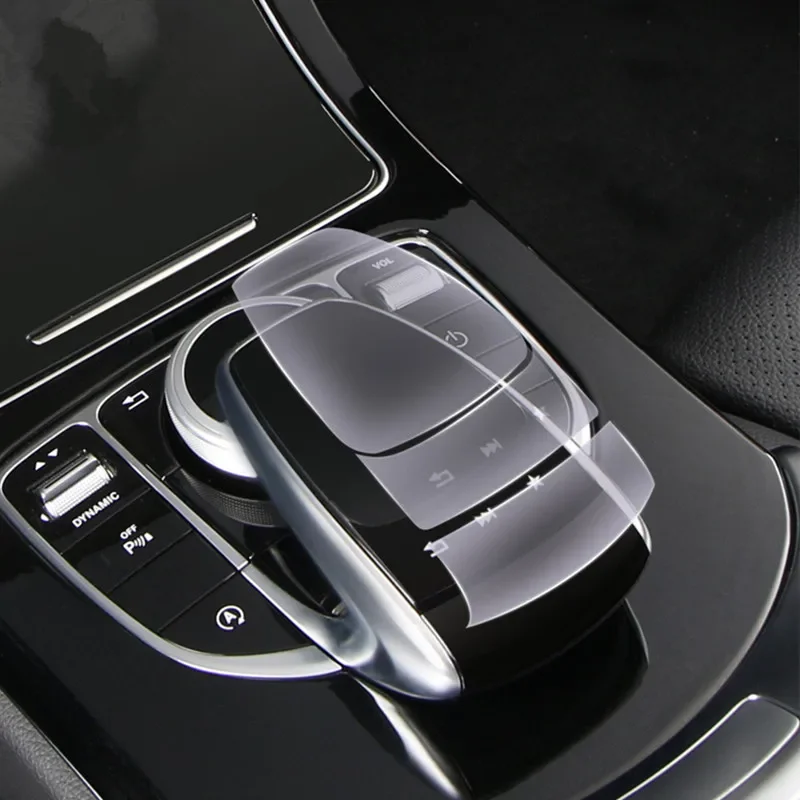 Auto Center Konsole Multimedia Maus Taste TPU Schutz Film Für Mercedes Benz C E G V GLC Klasse W205 W213 X253 W463 G463 G500