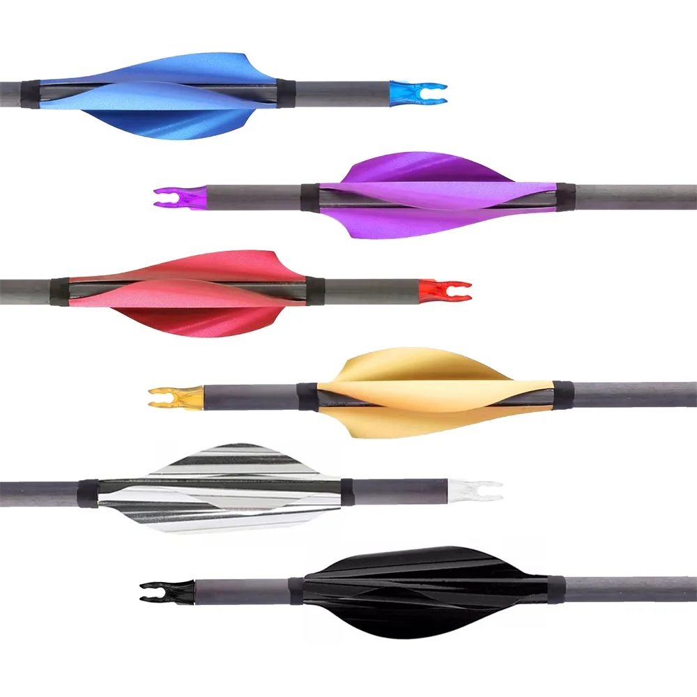 Aletas fletching en espiral para tiro con arco giratorias LH/RH - imagen 3