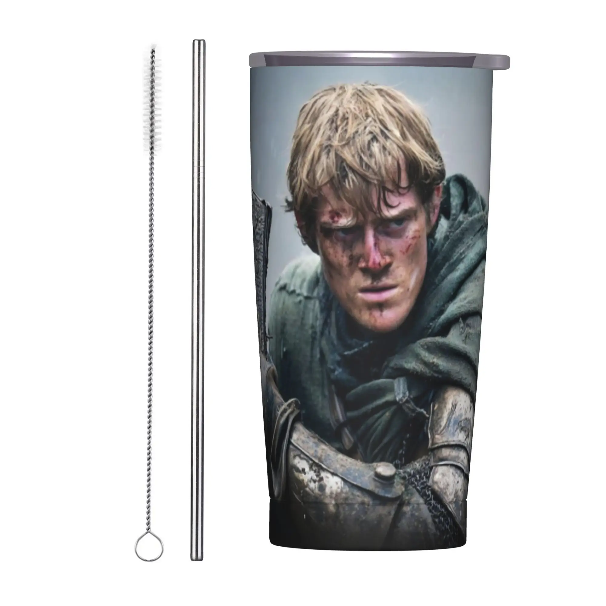 Vaso Térmico Ser Duncan the Tall con Tapa, un Caballero de los Siete Reinos, Tazas de Café de Acero Inoxidable, Botella para el Hogar, 20oz