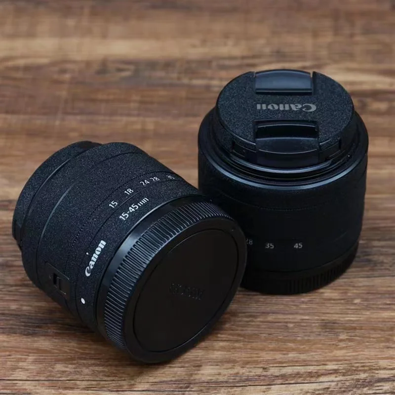스크래치 방지 카메라 렌즈 스티커 필름 키트, 캐논 EFM 18-150 18-150mm EF-M 15-45mm 장식 보호 스킨 코트 랩