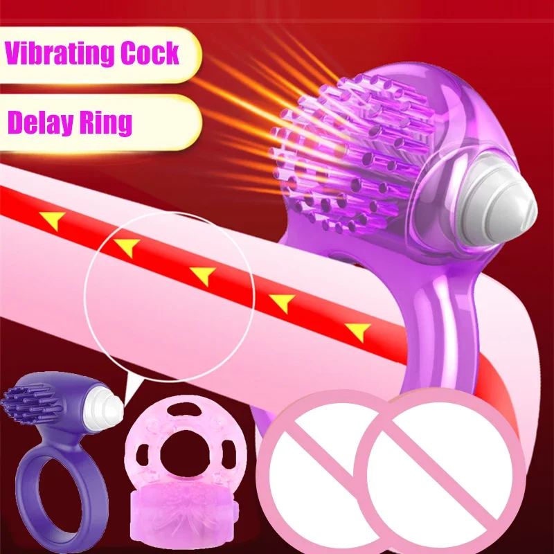 Vibrating Cock Ring 3 Types Lasting Time Penis Ring Vibrator Sex Toys for Man Delay Ejaculation Clitoris Stimulation Couples Toy