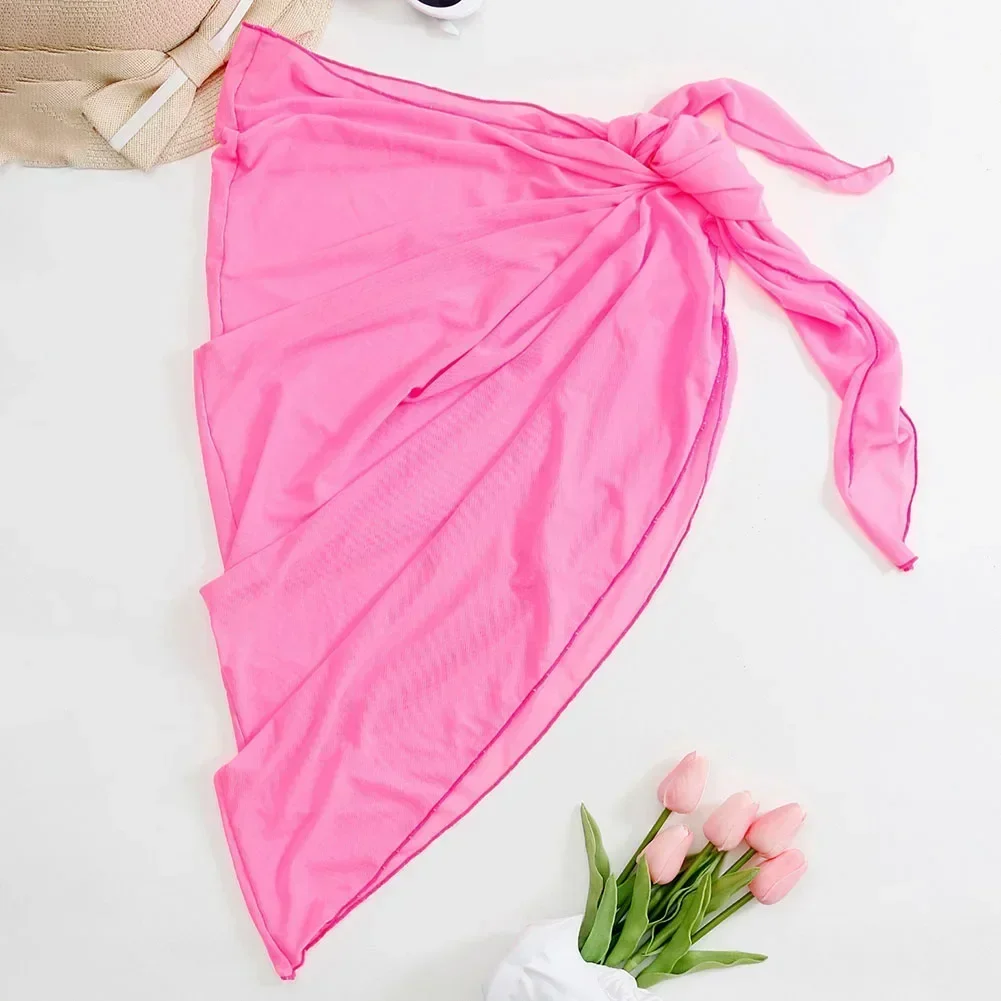 Stylish Chiffon Scarf Sarongs Swimwear Cover Ups Sheer Chiffon Cover Ups Sarongs Swimsuit Wrap Beach Poolside Perfection