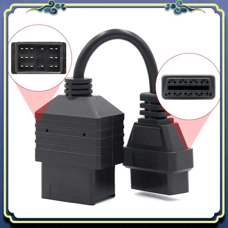 

AU16-автомобильный кабель OBD II для Toyota 17-контактный на 16-контактный OBD 2 женский диагностический разъем для Toyota 17-контактный адаптер OBDII