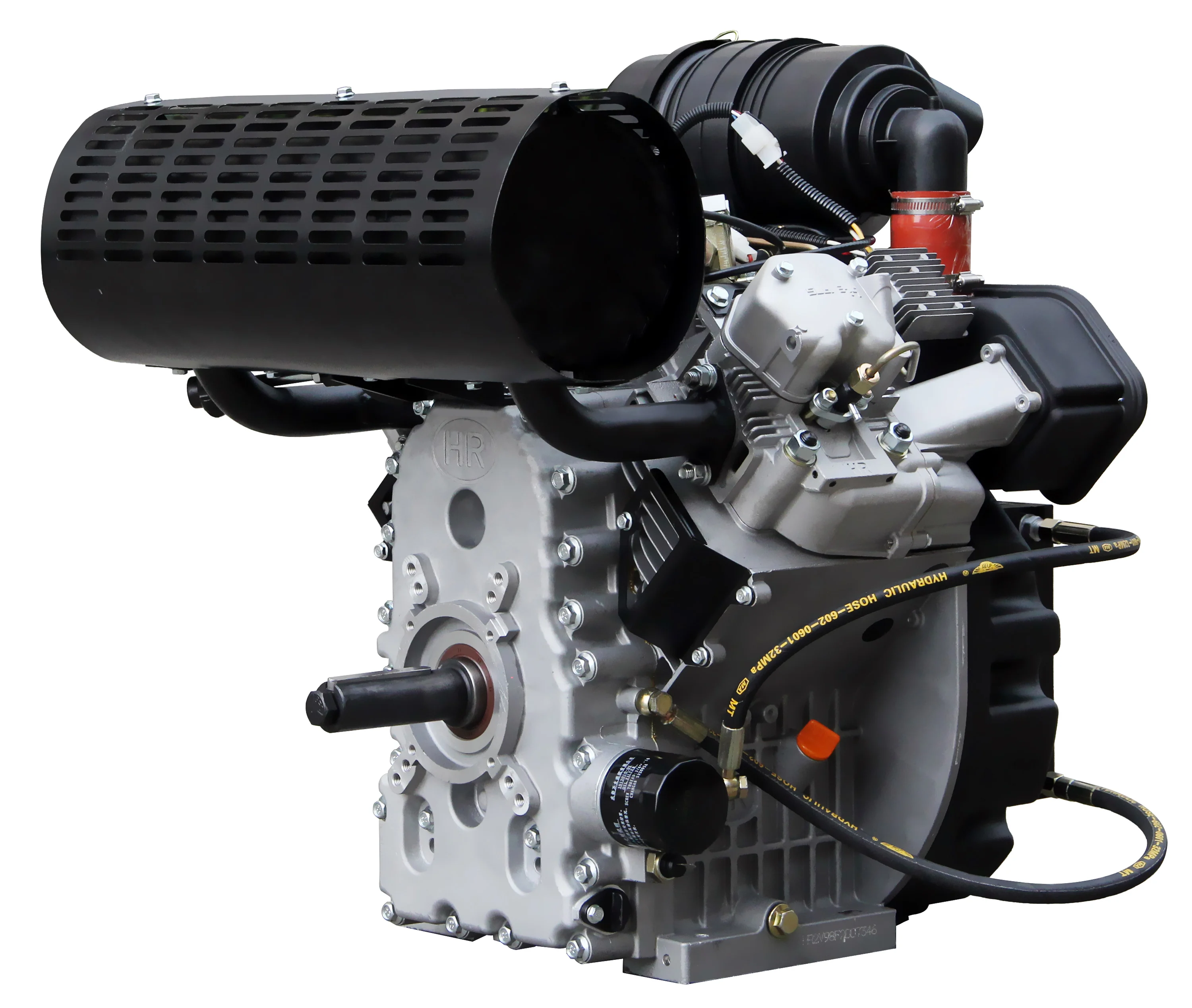 

Дизельный двигатель HR2V98FDE, 30 л.с., двухцилиндровый конический вал с воздушным охлаждением