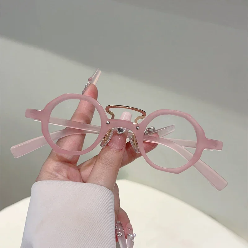 GM LUMIAS Vintage Round Glasses Men Fashion Punk Blue Light Blocking Optical Frames Women New Trendy Brand Design Eyeglasses view 4