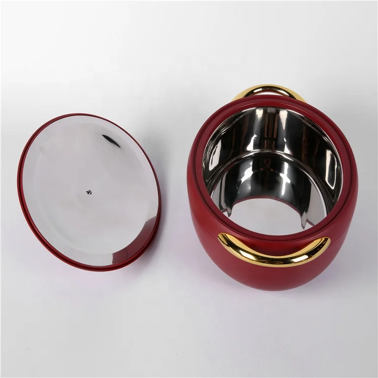 Stainless Steel Airtight Casserole Food  Storage & Container Keep Warm 2L 2.5L 3L Solid Color Oval Luxury Casserole Set