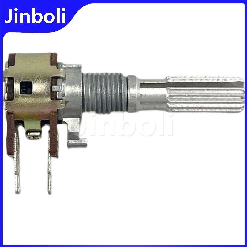 2PCS R1210G 12 Type B20K 6Pins Dual Speaker Amplifier Audio Treble And Bass Volume Potentiometer Flower Shaft Length 25mm