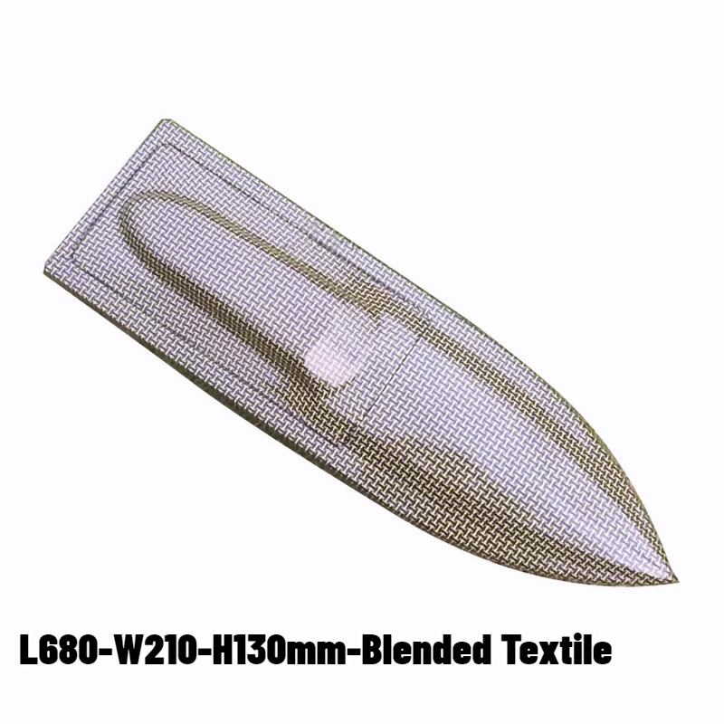 

L680-W210-H130mm Blend Textile Jet Boat Hull, Extract Vacuum RC Speedboat Brushless Electric Model Boat