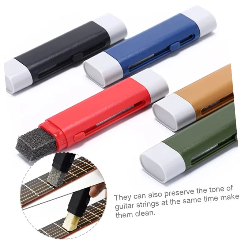 Guitar Strings Derusting Brush Pen Strings Anti Rust Guitar Cleaner String Care Oil Eraser Guitar Accessorie Rust Prevention Pen