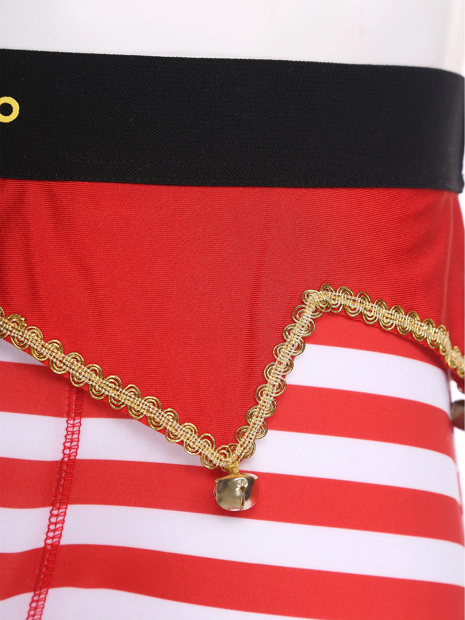 Men Christmas Shorts Santa Xmas Underwear Novelty Holiday Boxer Briefs Elastic Waist Striped Shorts Holiday Fancy Short Pants