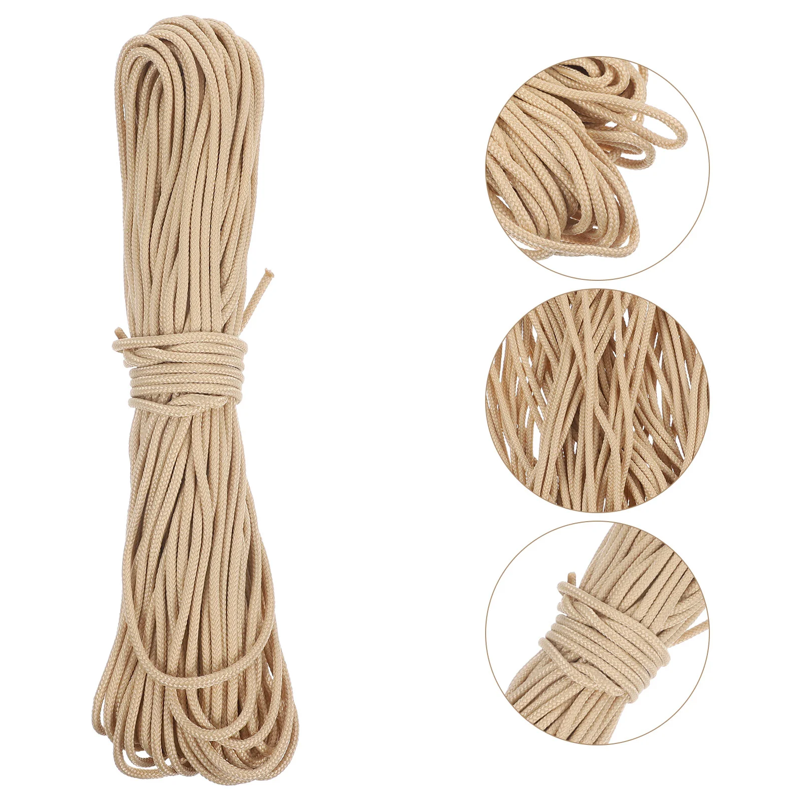 25m 3mm Braided Nylon Picture Hanging Cord for Photo Frames Wall Decorations Enough Stable Safe Home School Office Use