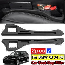 Car Seat Crevice Organizer Storage Seat Gap Filler For BMW X3 E83 F25 G01 M Sport ix3 G45 X5 E53 E70 F15 F85 G05 G18 X4 X6 X2 X1