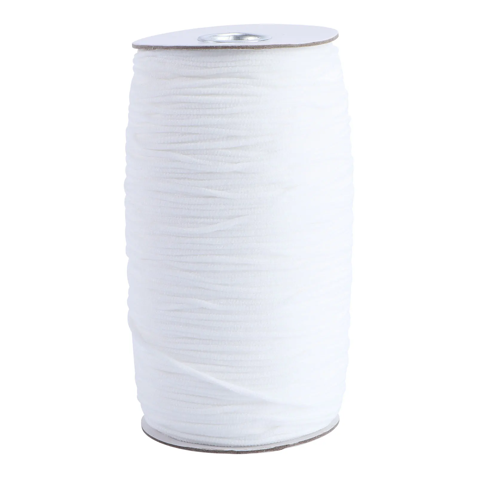 

180m Flat Elastic Ribbon Band 4mm White Polyester for Face Mask Earband Clothing Stretch Strap DIY Elastic Clothing Band
