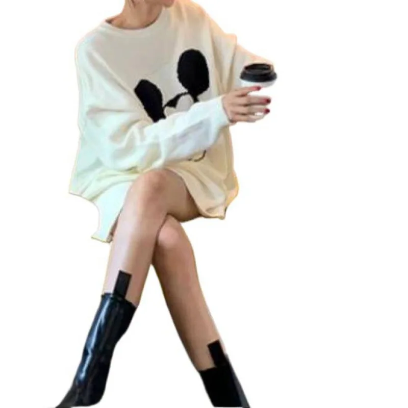 เสื้อสเวตเตอร์มีฮู้ดลายการ์ตูนแฟชั่นเกาหลีดงแดมุน