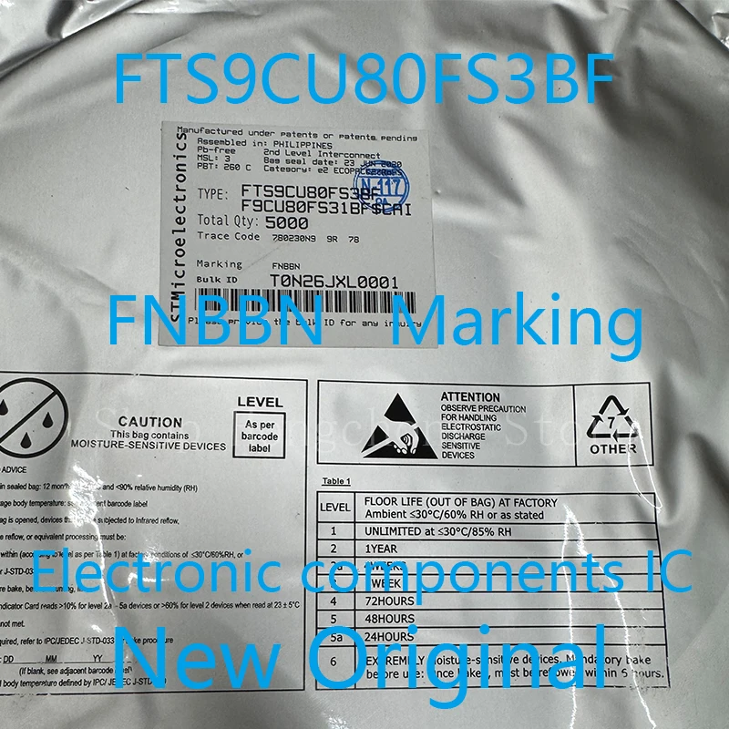 

FTS9CU80FS3BF FTS9CU80FS FTS9CU80 FNBBN Маркировочный код BGA Сенсорный чип мобильного телефона Новый оригинальный 10 шт.