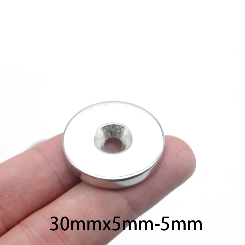 1~20PCS 30x5-5mm N35 NdFeB Diameter Magnet 30mm x 5mm Hole 5mm Rare Earth Neodymium Magnets Permanent magnet